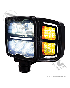 Snow Plow Lamp LED Heated Lens LH/RH