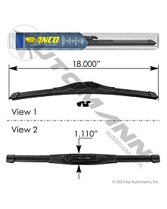 Wiper Blade ANCO Contour Beam 18in